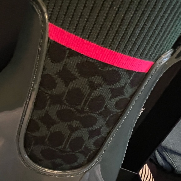 Coach Rubber Rain Bootie, Green, 7 - Picture 5 of 7